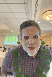 Can you guess who this is behind the skincare mask?