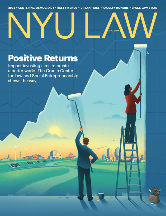 NYU Law Magazine Cover Photo